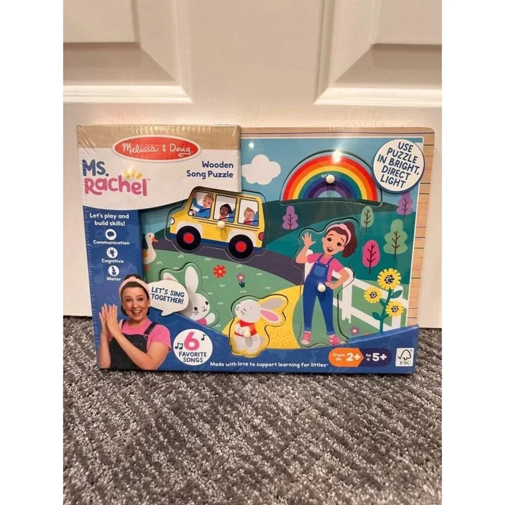 Melissa & Doug Ms. Rachel Wooden Song Puzzle